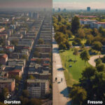 Dorsten vs Fresno Pollution Comparison